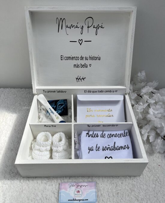 Caja de Recuerdos Embarazo (Regalo emotivo para futuros padres)