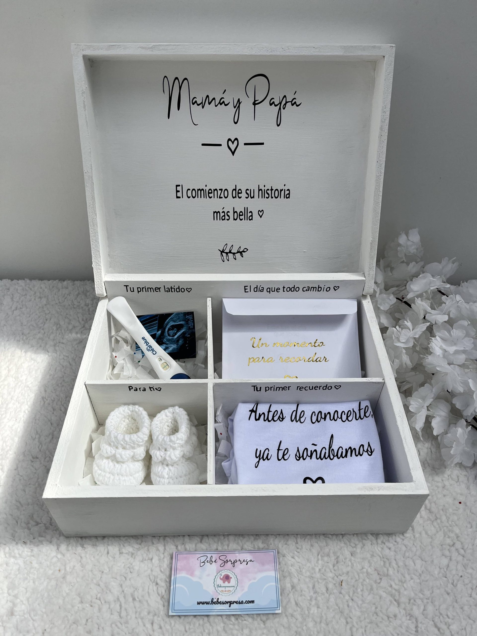Caja de Recuerdos Embarazo (Regalo emotivo para futuros padres)