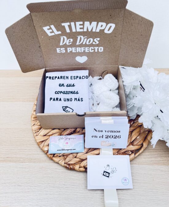 Caja Anuncio de Embarazo para la Familia