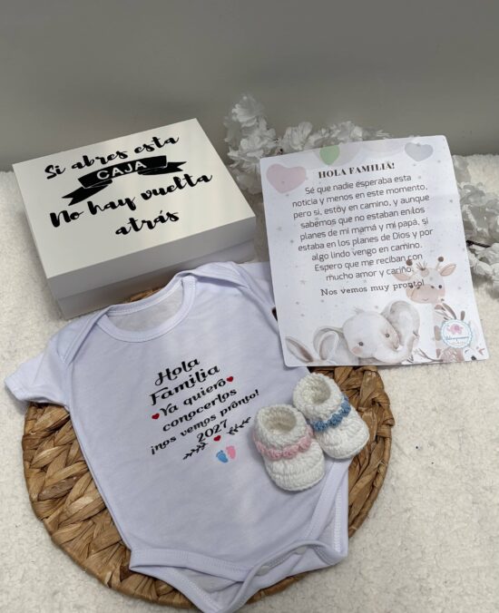 Caja Revelación Embarazo Familia
